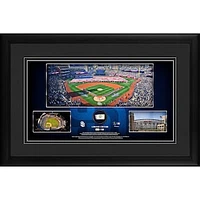 San Diego Padres Framed 10" x 18" Stadium Panoramic Collage with a Piece of Game-Used Baseball - Limited Edition of 500