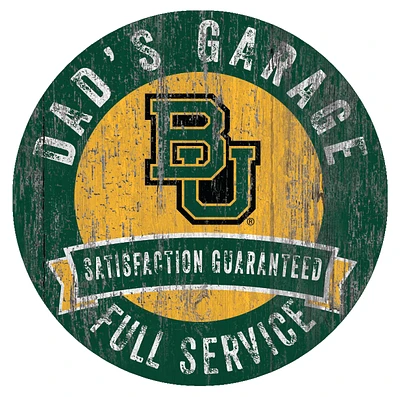 Baylor Bears 12" x 12" Dad's Garage Sign