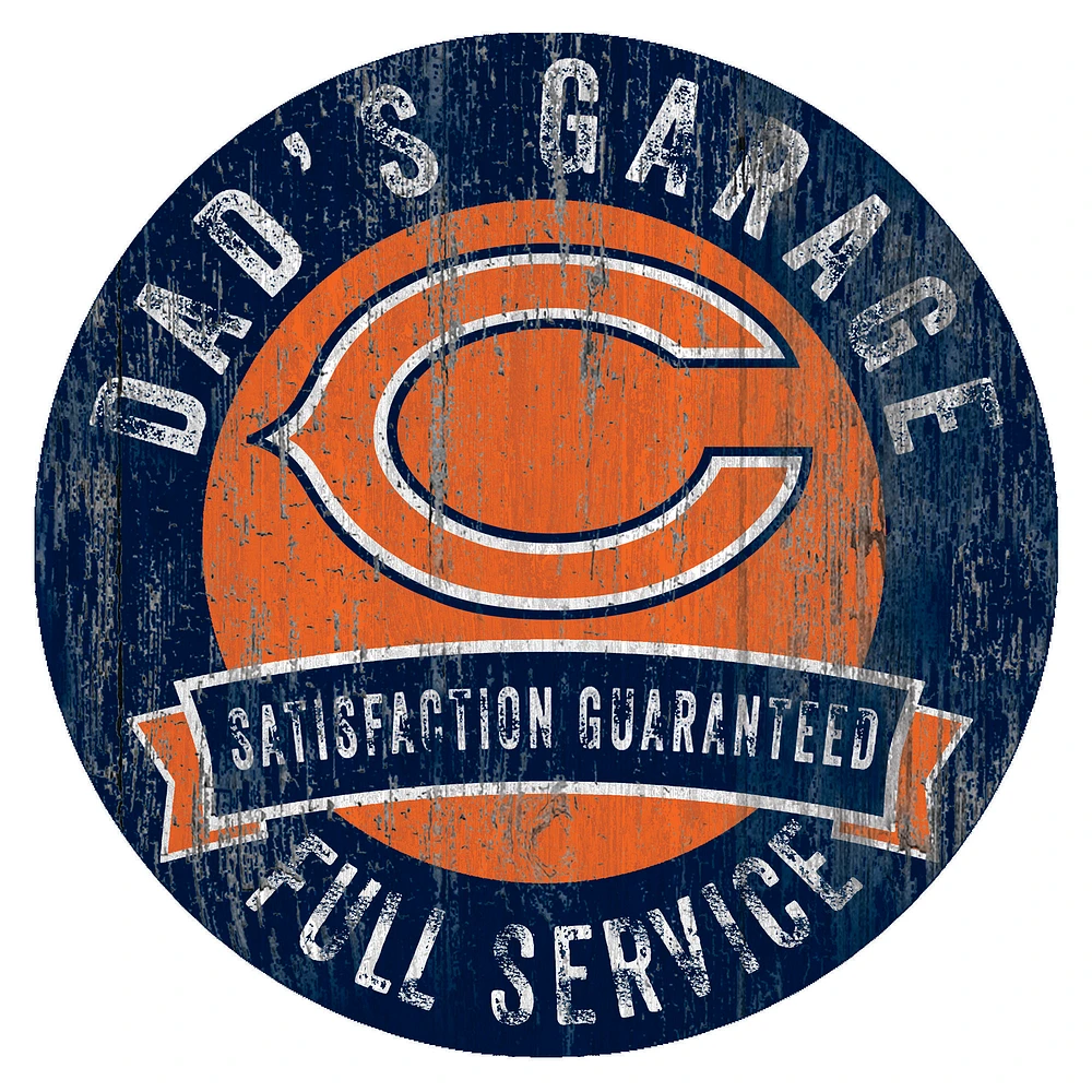 Chicago Bears 12" x 12" Dad's Garage Sign