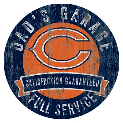 Chicago Bears 12" x 12" Dad's Garage Sign