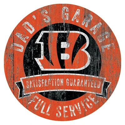 Cincinnati Bengals 12" x 12" Dad's Garage Sign