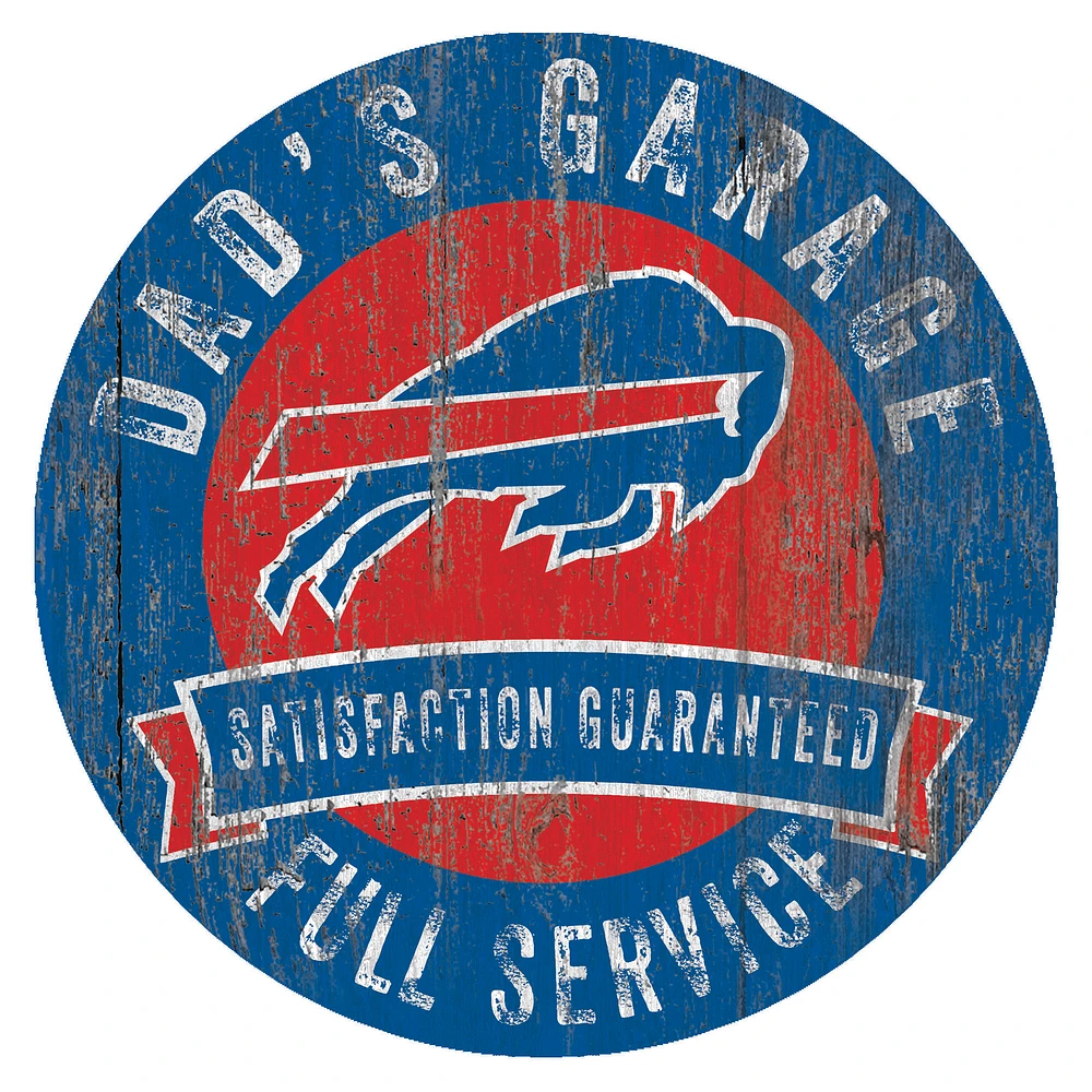 Buffalo Bills 12" x 12" Dad's Garage Sign