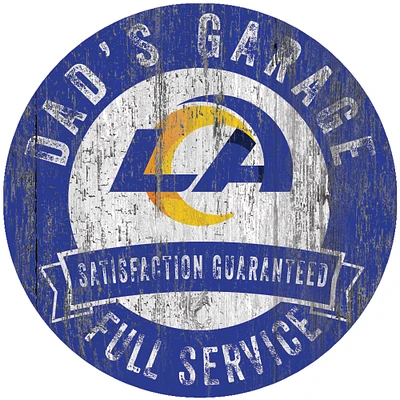 Los Angeles Rams 12" x 12" Dad's Garage Sign