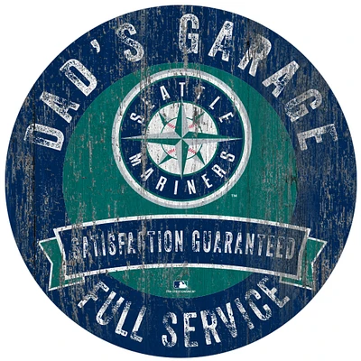 Seattle Mariners 12" x 12" Dad's Garage Sign
