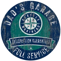 Seattle Mariners 12" x 12" Dad's Garage Sign