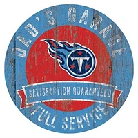 Tennessee Titans 12" x 12" Dad's Garage Sign