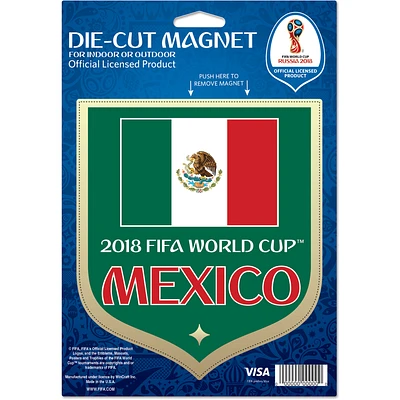 WinCraft Mexico National Team 2018 FIFA World Cup 6" x 9" Logo Car Magnet