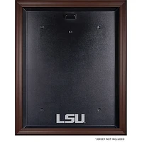 LSU Tigers Brown Framed Logo Jersey Display Case