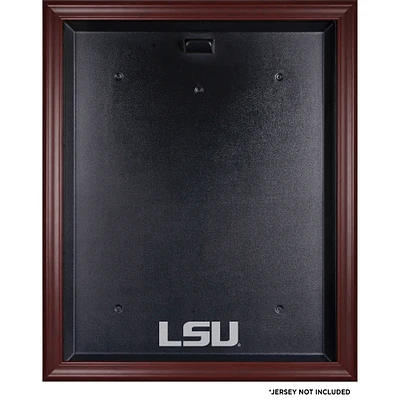 LSU Tigers Mahogany Jersey Logo Display Case with Mirror Back