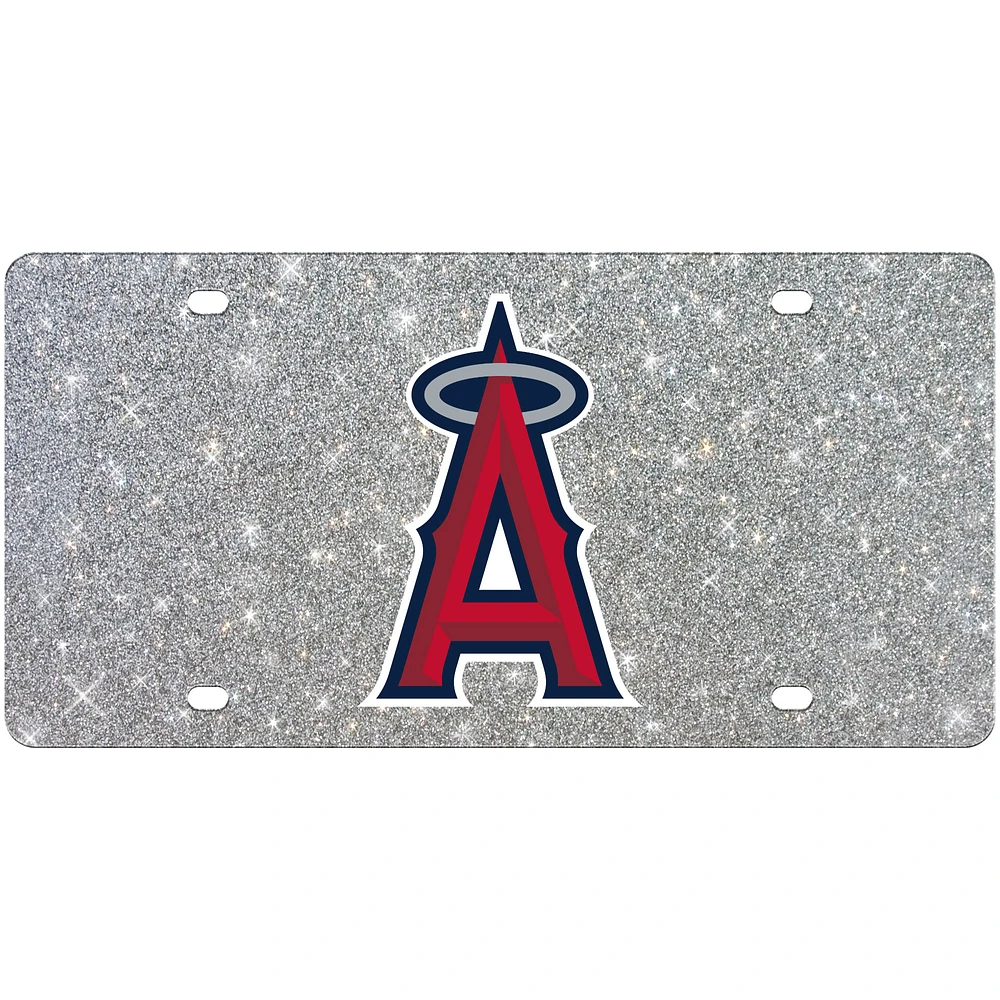 WinCraft Los Angeles Angels Acrylic Glitter License Plate