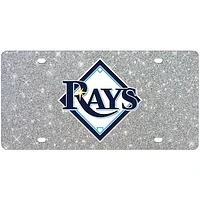 WinCraft Tampa Bay Rays Acrylic Glitter License Plate