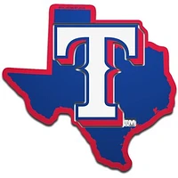 WinCraft Texas Rangers Metallic State Shape Acrylic Auto Emblem