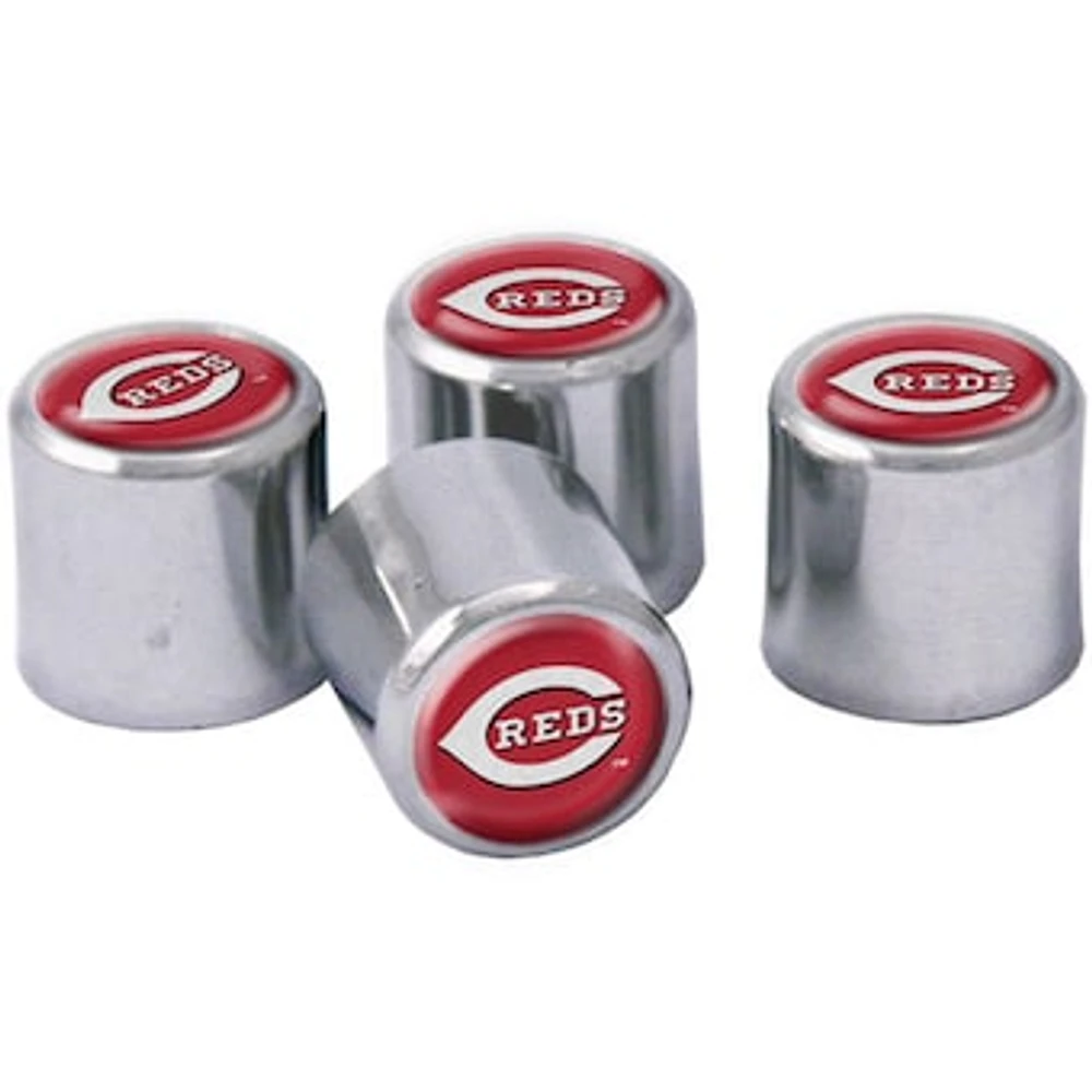 WinCraft Cincinnati Reds 4-Pack Valve Stem Covers