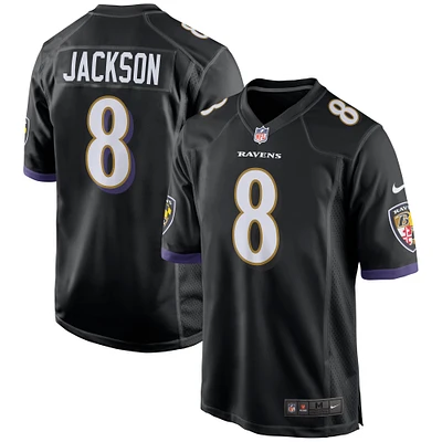 Men's Nike Lamar Jackson Black Baltimore Ravens Game