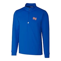 Men's Cutter & Buck Blue Syracuse Orange Traverse Vault Logo Half-Zip Jacket
