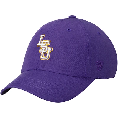 Men's Top of the World Purple LSU Tigers Staple Adjustable Hat