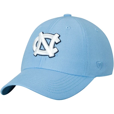 Men's Top of the World Carolina Blue North Carolina Tar Heels Primary Logo Staple Adjustable Hat