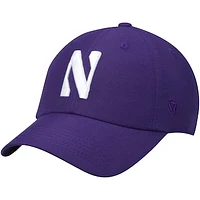 Men's Top of the World Northwestern Wildcats Primary Logo Staple Adjustable Hat