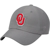 Men's Top of the World Oklahoma Sooners Primary Logo Staple Adjustable Hat