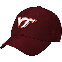 Men's Top of the World Maroon Virginia Tech Hokies Primary Logo Staple Adjustable Hat