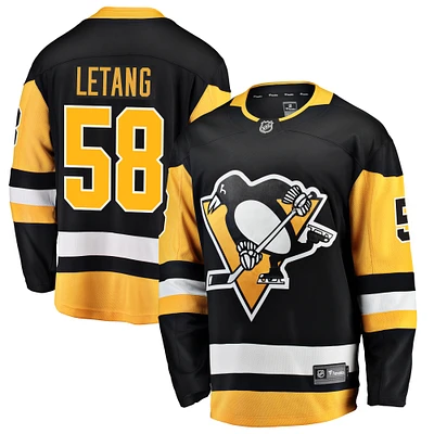 Men's Fanatics Kris Letang Black Pittsburgh Penguins Breakaway - Player Jersey