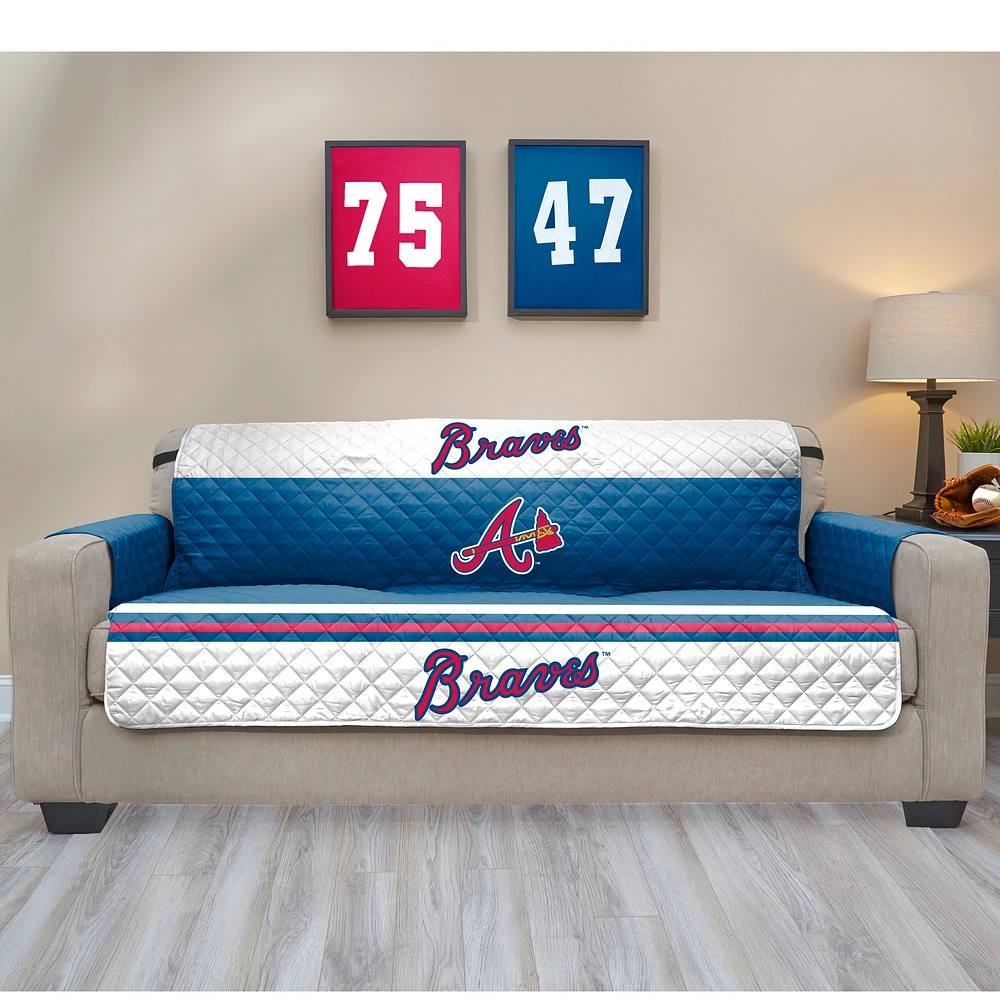 Blue Atlanta Braves Sofa Protector