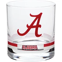 Alabama Crimson Tide Banded Rocks Glass