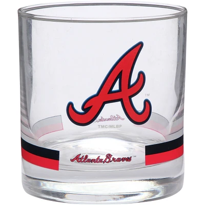 Atlanta Braves Banded Rocks Glass