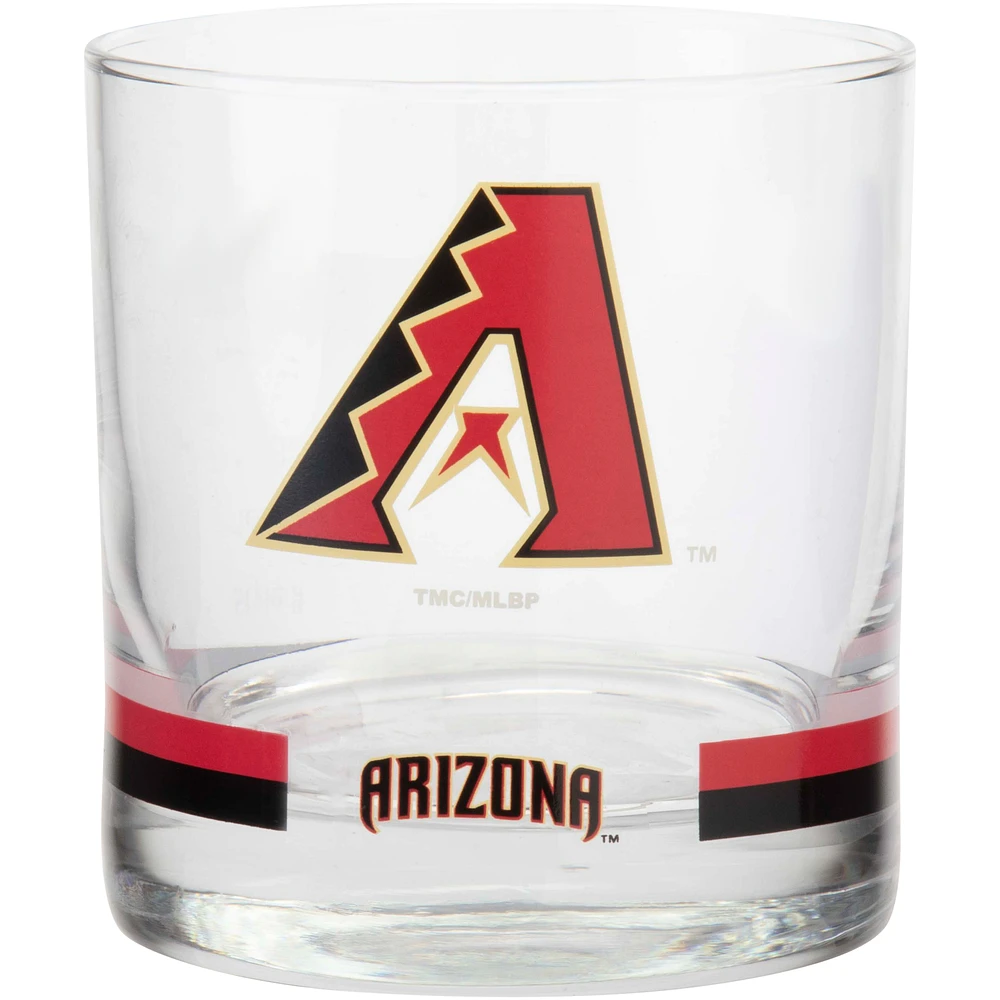 Arizona Diamondbacks Banded Rocks Glass