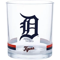 Detroit Tigers Banded Rocks Glass