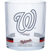 Washington Nationals Banded Rocks Glass