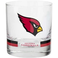 Arizona Cardinals Banded Rocks Glass