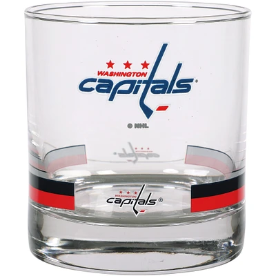 Washington Capitals Banded Rocks Glass