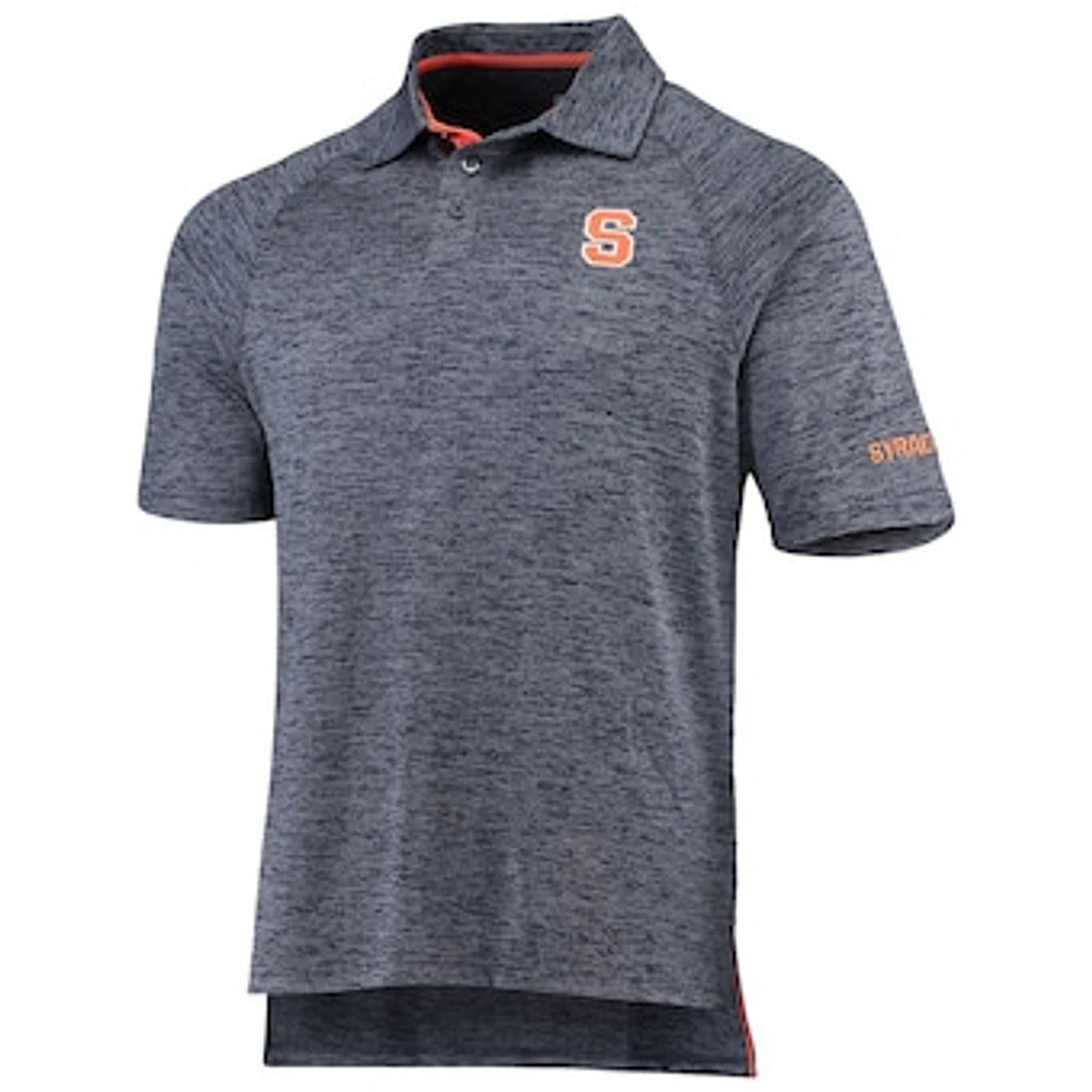 Men's Colosseum Heathered Navy Syracuse Orange Down Swing Polo