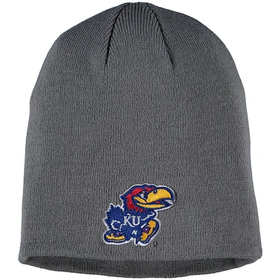 Men's Top of the World Gray Kansas Jayhawks EZDOZIT Knit Beanie