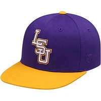 Youth Top of the World Purple LSU Tigers Maverick Snapback Adjustable Hat