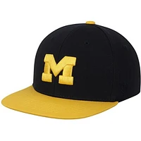 Youth Top of the World Navy Michigan Wolverines Maverick Snapback Adjustable Hat