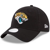 Women's New Era Black Jacksonville Jaguars Core Classic Primary 9TWENTY Adjustable Hat