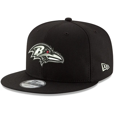 Men's New Era Black Baltimore Ravens B-Dub 9FIFTY Adjustable Hat