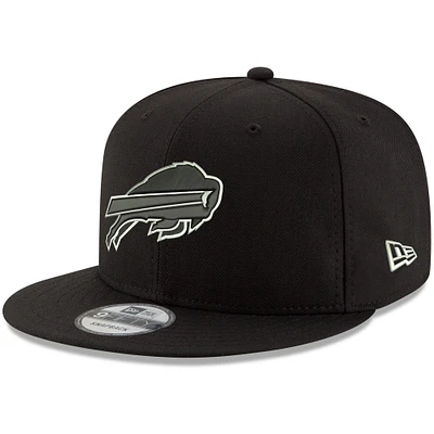 Men's New Era Black Buffalo Bills B-Dub 9FIFTY Adjustable Hat