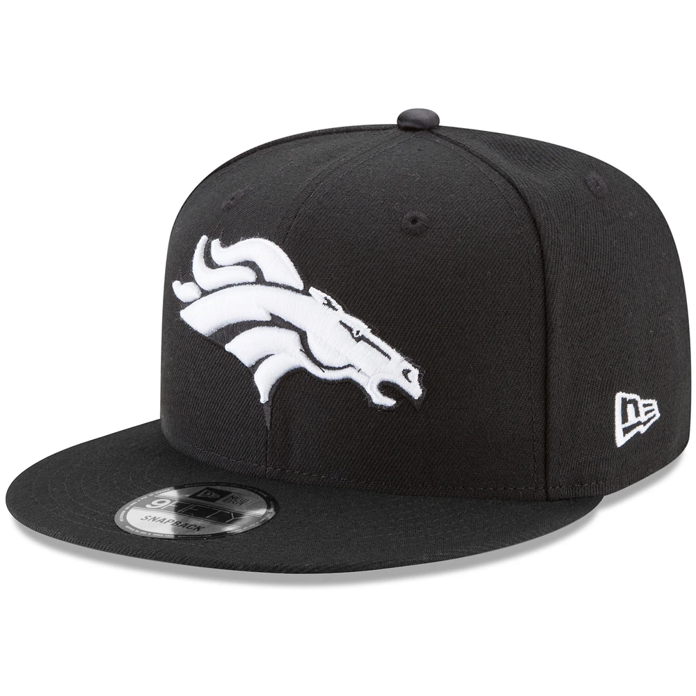 Men's New Era Black Denver Broncos B-Dub 9FIFTY Adjustable Hat