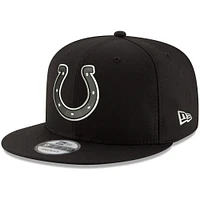 Men's New Era Black Indianapolis Colts B-Dub 9FIFTY Adjustable Hat