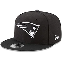 Men's New Era Black New England Patriots B-Dub 9FIFTY Adjustable Hat