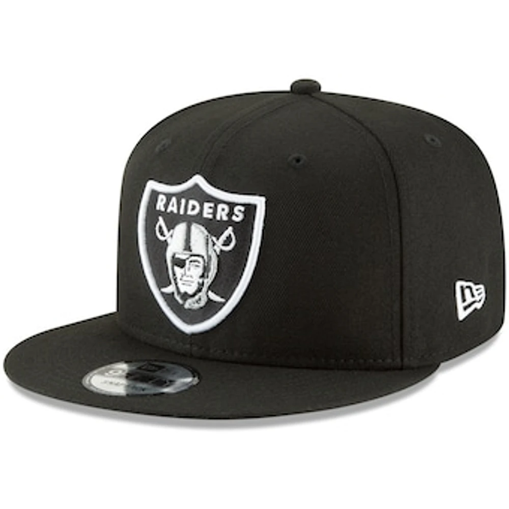 Men's New Era Black Las Vegas Raiders B-Dub 9FIFTY Adjustable Hat