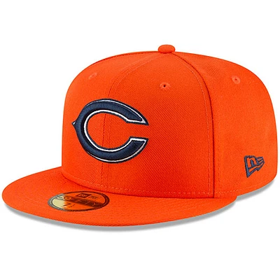 Men's New Era Orange Chicago Bears Omaha 59FIFTY Fitted Hat