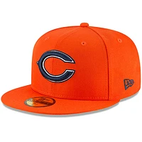 Men's New Era Orange Chicago Bears Omaha 59FIFTY Fitted Hat