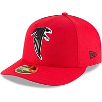 Men's New Era Red Atlanta Falcons Omaha Throwback Low Profile 59FIFTY Fitted Hat