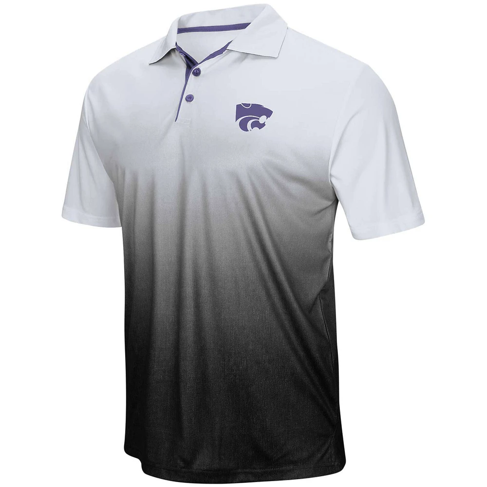 Men's Colosseum Gray Kansas State Wildcats Magic Team Logo Polo