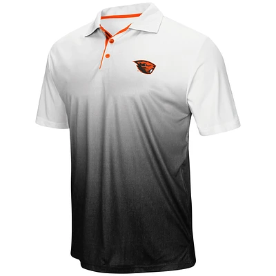 Men's Colosseum Gray Oregon State Beavers Magic Team Logo Polo