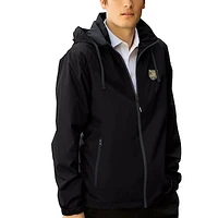 Men's Black/Charcoal Army Black Knights Club Full-Zip Hooded Jacket